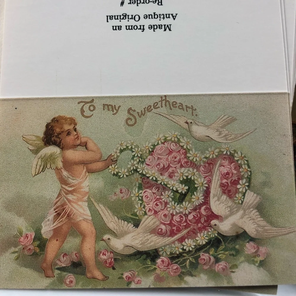 VICTORIAN GALLERY MINI TUCK IN VALENTINE'S CARDS LOT OF 20